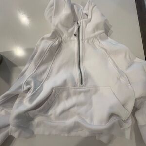 Lululemon white scuba hoodie